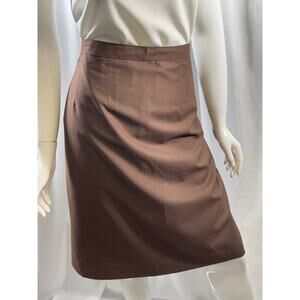 Classic Handmade Pencil Skirt, Charcoal Brown, Sz: 10, 64-63